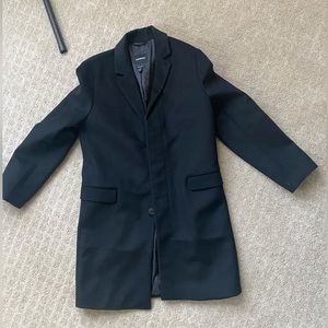 Express Men’s Black Wool Coat